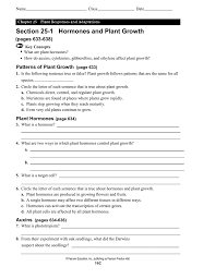 Section 25 1 Hormones And Plant Growth