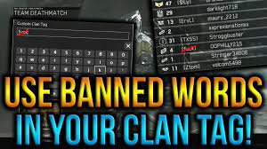 Bypass Profanity Filter Use Banned Prohibited Words In Your Clan Tag Youtube