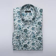 4.1 out of 5 stars. Women S Dress Shirt In Blue Floral Tailor Store