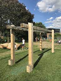 Wooden Monkey Bars Monkey Bars By Playequip Backyard Monkey Bars For Backyard Wooden Playground