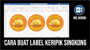 Copyright download as docx, pdf, txt or read online from scribd. Cara Membuat Label Makanan Di Microsoft Word Keripik Singkong Youtube