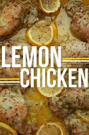Lemon Chicken Serves 4 1 1 2 Lbs Boneless Skinless Chicken Thighs 1 3 Cup Extra Virgin Olive Oil Plus More For Pan Juice Of 1 1 2 Recipes Food Lemon Chicken
