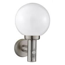 Available in brushed stainless steel. Motion Sensor Pir Outdoor Wall Light Globe Steel Lighting Company Uk