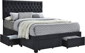 Coaster Coasteressence Soledad Charcoal Upholstered Queen Storage Bed 305877q United Furniture Stockton Ca