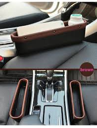 Leather Car Seat Storage Box Auto Seat Gap Pocket Organizer For Phone Card Cigarettes Storage Seat Storage Leather Car Seats Car Storage Bag