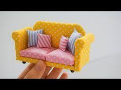 Mini Koltuk Yapimi Kendin Yap Youtube Barbie Furniture Bebek Koltuklari Bebek Mobilyasi