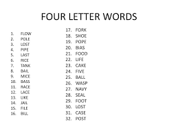 Generate four letter words with these letters. Ppt 1 The Teacher Is Thinking Of A 4 Letter Word 2 In Your Teams You Need To Guess The Word Powerpoint Presentation Id 2782487