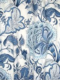 This fabric has a slight texture similar to barkcloth. Seraphina Indigo Jacobean Floral Fabric Floral Upholstery Fabric Blue And White Fabric Floral Upholstery