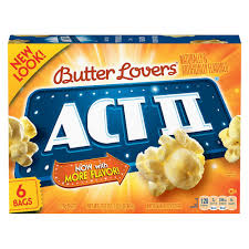 Get full nutrition facts for your . Act Ii Butter Lovers Popcorn 6ct Butter Popcorn Microwave Popcorn Flavors