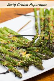 Zesty Grilled Asparagus Super Safeway Recipe Grilled Asparagus Asparagus Recipes Baked Asparagus