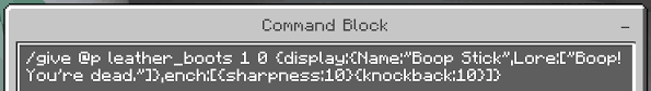 How to get a knockback 1,000 stick in minecraft 1.16! How To Give A Player A Named Item With Level 10 Enchants In Pocket Bedrock Edition Arqade