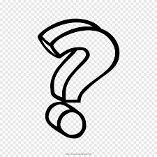 Download Question Mark Drawing Coloring Book Greinarmerki Sinal Text Cartoon Png Pngegg
