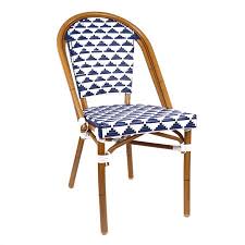 Black And White Bistro Chairs Walmart Design Lab Mn Ls 3003 Bluwht Aluminum Bamboo Blue Patio Chair Walmart Com In 2020 Patio Dining Chairs Blue Patio Chairs Patio Chairs