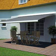 Store banne motorisé coffre intégral cendre 5 x 3,5 m. Store De Terrasse Coffre Integral Motorise Blooma Avec Led Cendre 4 X 3m Castorama