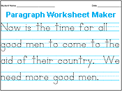 Reinforce good handwriting habits in all subjects! Amazing Handwriting Worksheet Maker