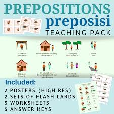 (maaf fotonya agak kepotong) dan tolong ditulis bagiannya juga! Preposition Preposisi Teaching Material Resource For Lote Classroom Teaching Packs Prepositions Indonesian Language