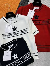Áo len thun Dior tay ngắn