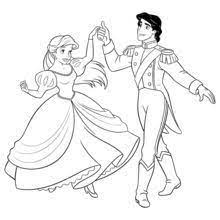 Dibujo Para Colorear Ariel Y Eric Sirena Para Colorear Imagenes De Princesitas Princesas Disney Dibujos