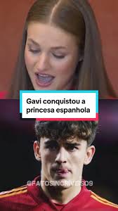 Gavi conquistou a princesa espanhola! ❤️ #gavi #princesaleonor  #curiosidades #brazil🇧🇷