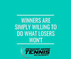 Oftentimes, it's the people who go to almost unthinkable lengths who manage to make it to the top. Demand More Tennis å¸–å­ Facebook