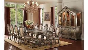 Before you select suitable dining room furniture that fits your style, you must make sure it will fit in its allotted space. Firenza Traditional Style Dining Room Set