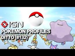 Pokemon Profiles Ditto Pokedex 132 Youtube