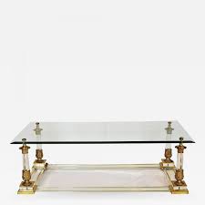 5 out of 5 stars (24) $ 64.00 free. Maison Charles Hollywood Regency Brass Acrylic Coffee Table