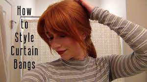 How to style #curtainbangs using no heat at all 🙌🏻 #haircut #hairtutorial #hairstyle #heatless #no. How To Style Curtain Bangs Youtube