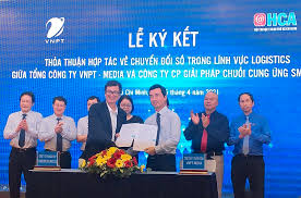 VNPT-Media ký kết với Công ty Cổ phần Giải pháp chuỗi cung ứng Smartlog -  Tổng công ty Truyền thông - VNPT-Media