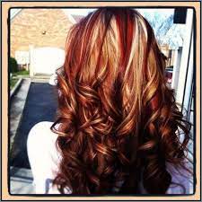 Red Hair With Highlights And Lowlights Google Search Brown Blonde Hair Hair Styles Red Hair With Blonde Highlights