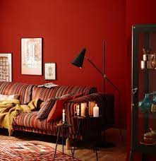 Wandfarbe Wohnideen Mit Eine Wand In Rot Living At Home