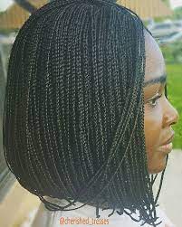 Small Neck Length Full Head Bob African Hair Braiding Styles Braids Bob Style Bob Braids Hairstyles