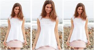 The most common free knitting patterns material is wool. Loving Summer Knitted Lace Top Free Knitting Pattern