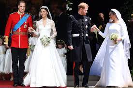 Prince harry and meghan markle | bbc #bbc all our tv channels and s4c are available to watch live through bbc iplayer, although. Meghan Markle S Royal Wedding Dress Compared To Kate Middleton S Wedding Dress