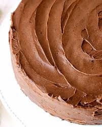 Almond joy chocolate torte.chocolate cake with a whipping cream filling topped with a chocolate glaze and garnished with coconut and almonds. Double Chocolate Layer Cake Vintage Kitchen