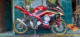 Modifikasi old vixion memasang fairing ninja rr sudah jadi barang jamak dilakukan para rider vixion, pasalnya bentuk body, rangka, dan mesin vixion sangat match dengan fairing ninja rr. Modifikasi Vixion Old Jari Jari Full Fairing Ini Bikin Pangling Brosis Setia1heri Com