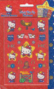 hello kitty 2003 cowgirl sticker sheet sticker sheets hello kitty unique sheets