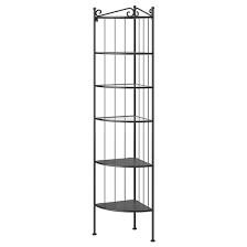 Etagere D Angle Noir Ronnskar Etagere Coin Idees Etageres Idee Deco Toilettes