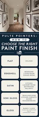 Flat Satin Or Semi Gloss These Helpful Tips Will Help You Choose The Right Paint Finish Whether You Re Adding Color To New Homes Pulte Homes House Painting