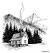 Mountain Cabin Winter
