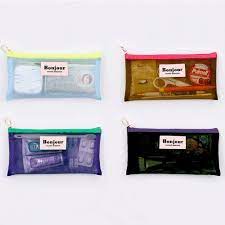 bonjour slim mesh zipper flat pouch zipper flats flat pouch pouch