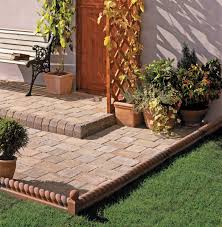 Garden lawn edging cobble stone plastic plant border 8ft 2. Victorian Rope Top Garden Edging Marshalls Patio Edging Patio Border Ideas Garden Edging