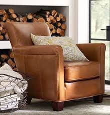 Irving Roll Arm Leather Armchair Living Room Chairs Leather Armchair Small Living Rooms