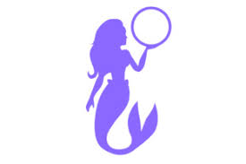 Download Mermaid Holding Circle Monogram Silhouette Svg Cut Files Free Mermaid Silhouette Svg PSD Mockup Templates