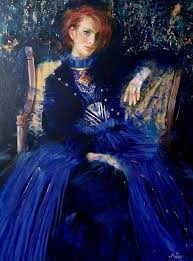 Disney fine art series for collectors editions by irene sheri. Royal Blue Painting By Irene Sheri Vishnevskaya Saatchi Art