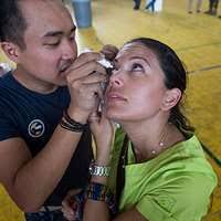 Aarilyn Brown, daughter of 1st Sgt. Sharry Barnshaw,