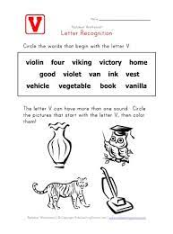 Sing along with bounce patrol as we make our way through the whole alphabet, can you make. Letter V Words Recognition Worksheet All Kids Network