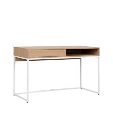 Mesa escritorio de melamina natural 120x78 cm