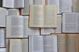 open books top view library and literature concept education and knowledge background open book education literature literature concept education