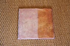 White Washing Terracotta Tile With Chalk Paint Painting Tile Terracotta Tiles Painting Tile Floors